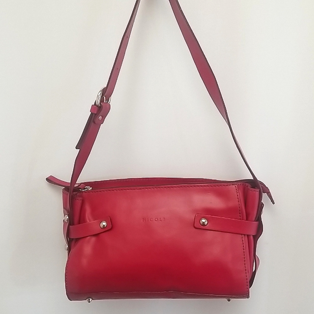 NICOLI Leather Red handbag